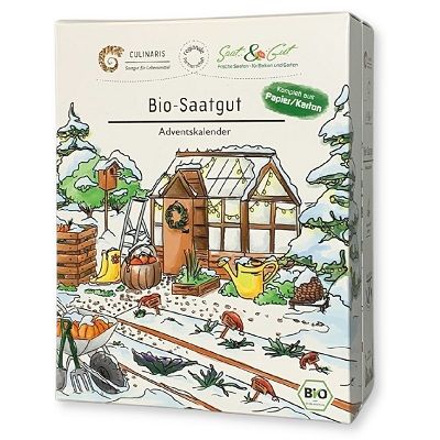 Bio Saatgut-Adventskalender Culinaris