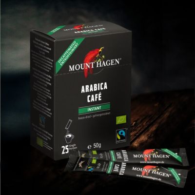 Mount Hagen Bio Arabica Kaffee Sticks entkoffeiniert online bei Kamelur kaufen