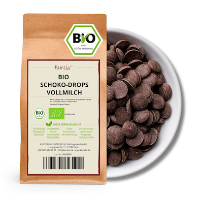 Bio Schoko Drops Vollmilch von Kamelur