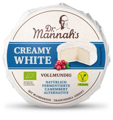 Dr. Mannah`s Creamy White - Camembert Alternative mit fermentiertenBlumenkohl