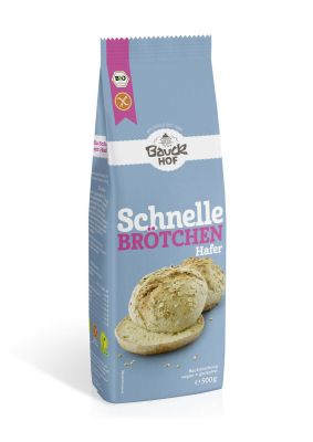 Bauck Schnelle Brötchen mit Hafer glutenfrei Bio 500g